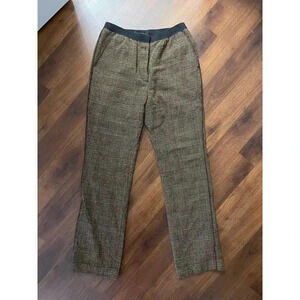 Marc Jacobs Wool Women's Trousers Brown Plaid Pants Sz 6